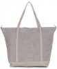 Kožené kabelka shopper bag Vittoria Gotti světle šedá V2939
